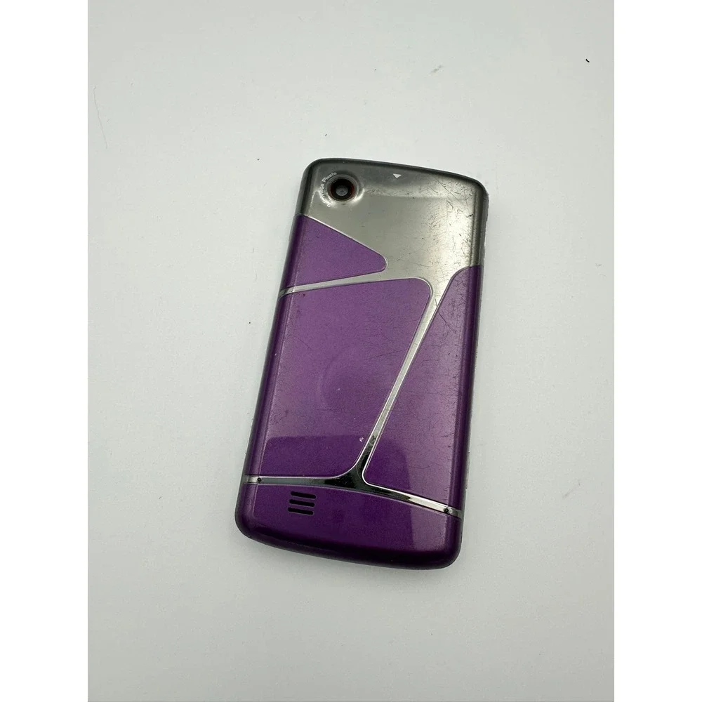 LG Dare VX9700 Verizon Wireless Cell Phone Purple Silver Retro Touchscreen